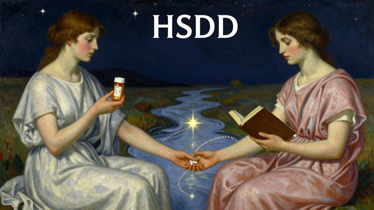 Tre donne sotto le stelle, collegate da una corrente di luce, simbolo di cura integrata.